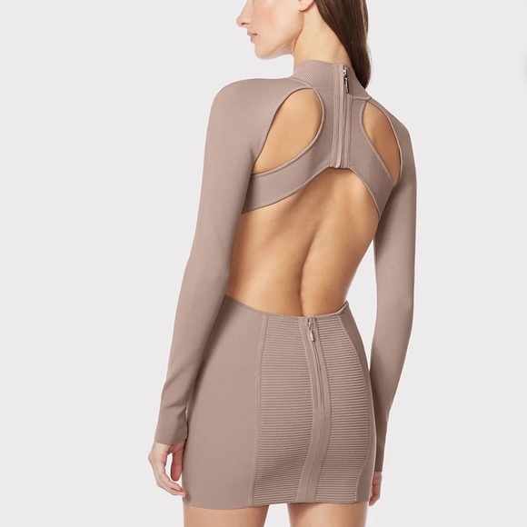 NEW! Herve Leger cutout long Dress, SIZE SMALL 0821 - Picture 2 of 8